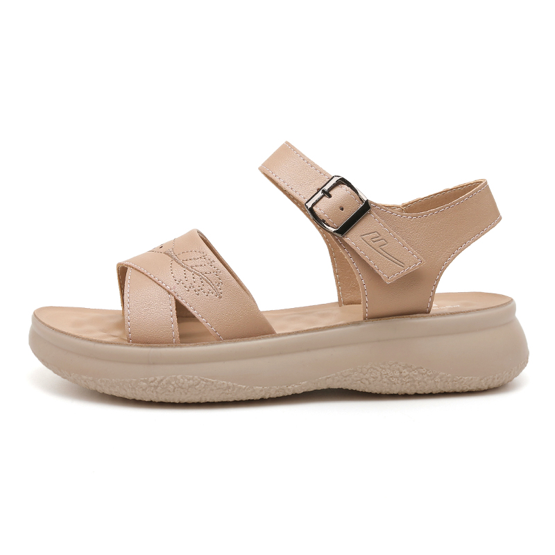 WARRIOR Пляжные сандалии женские коричневые бежевые, цвет Beige — фото 2