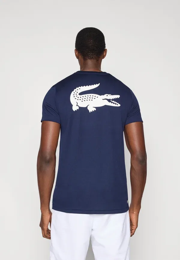 Футболка теннисная Lacoste, темно-синий