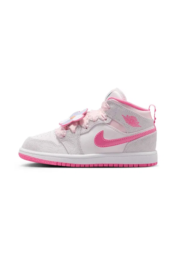 Кроссовки женские Jordan 1 Mid SE Fem GP, серо-розовый