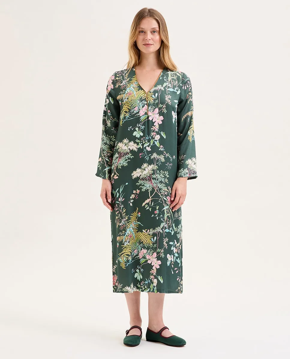 

Длинная ночная рубашка из органического хлопка Laurence Tavernier, зеленый