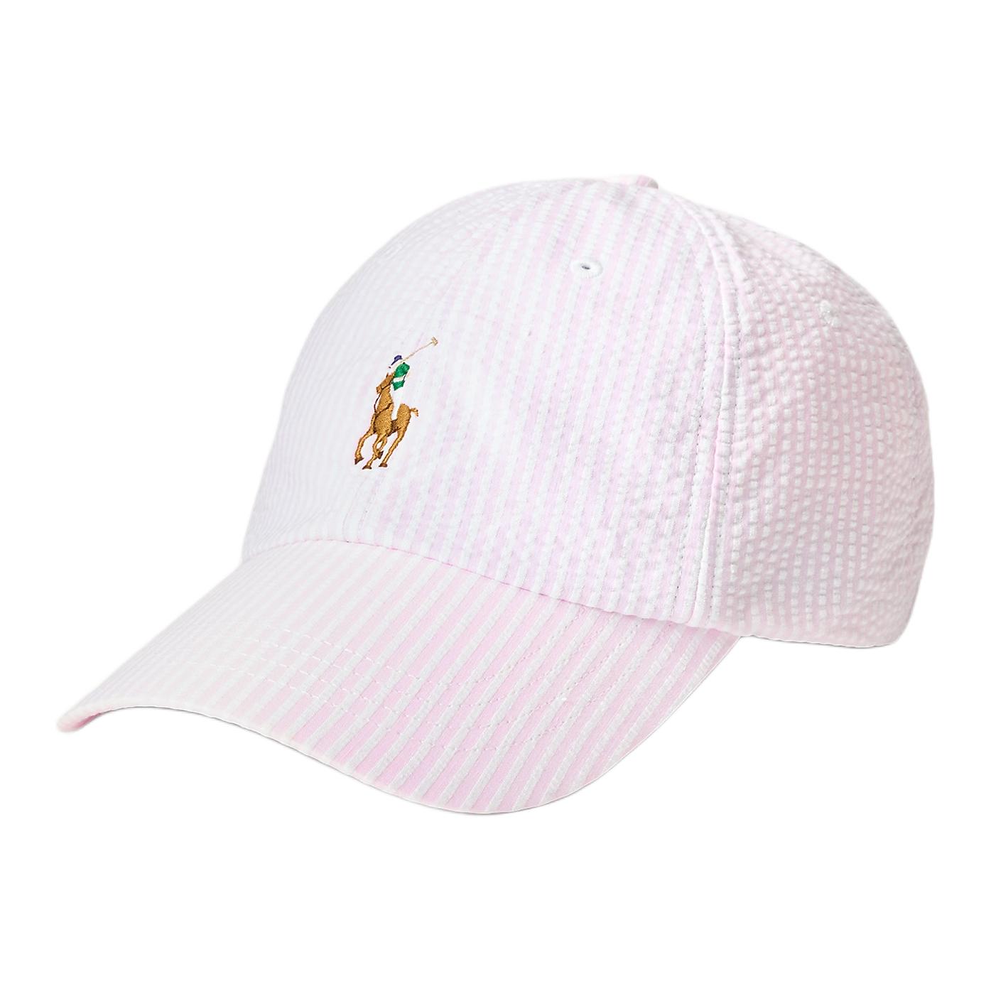 

Полосатая кепка Polo Ralph Lauren, розовый