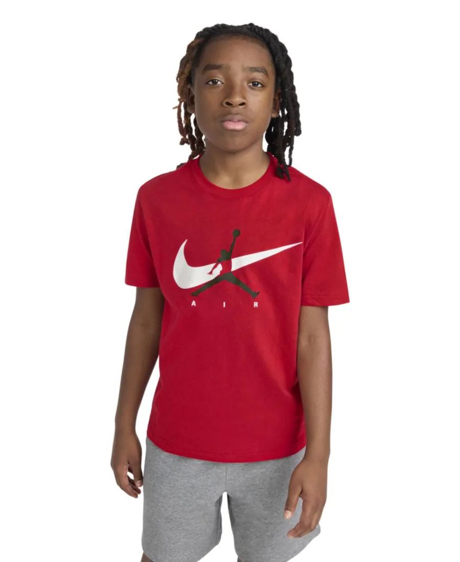 Детская футболка с круглым вырезом и логотипом Jumpman Swoosh (8-20 лет) Jordan, gym красный