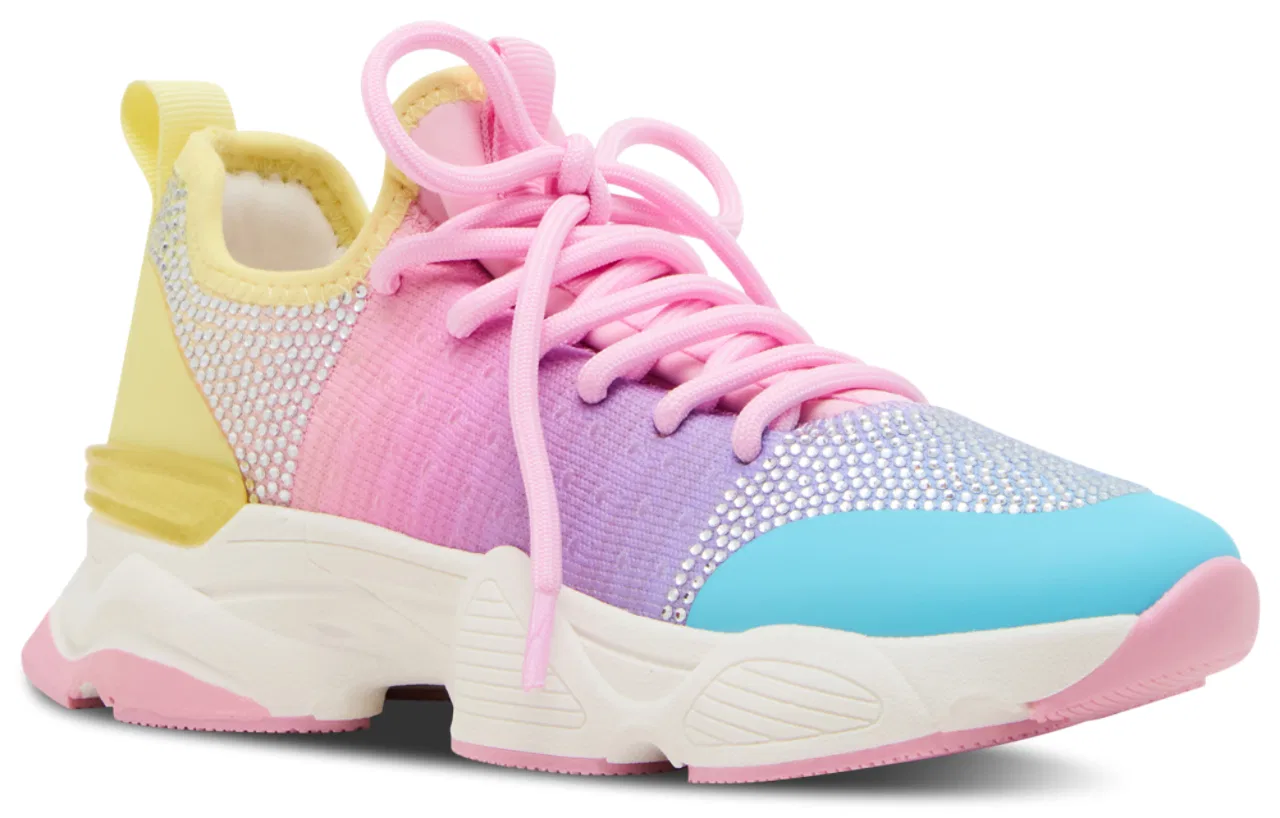 Детские кроссовки для девочек с верхом из Flyknit Jsolace Steve Madden, Pastel Ombre — фото 2