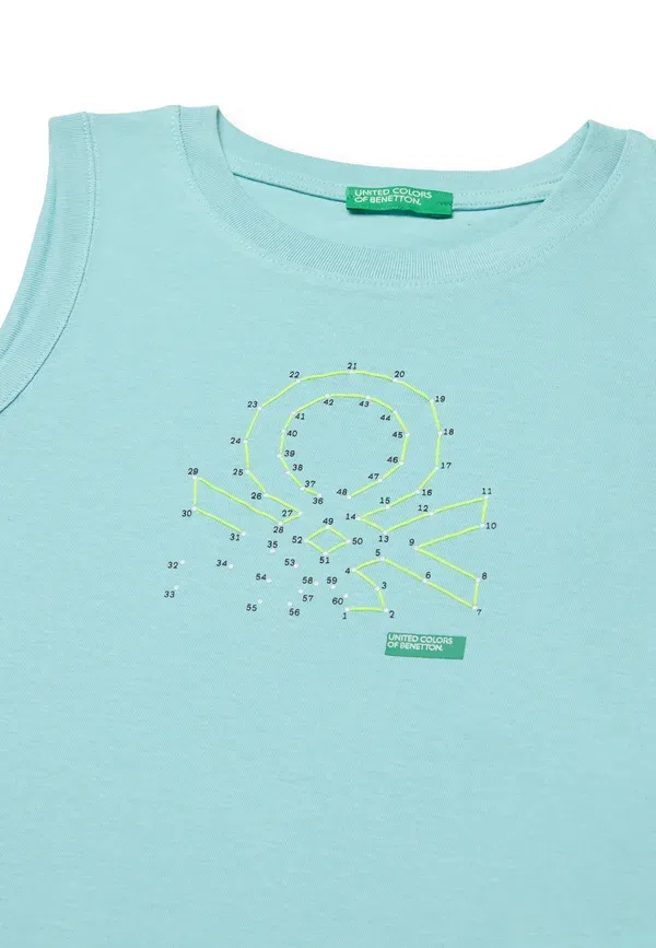 Топ United Colors Of Benetton, синий — фото 3
