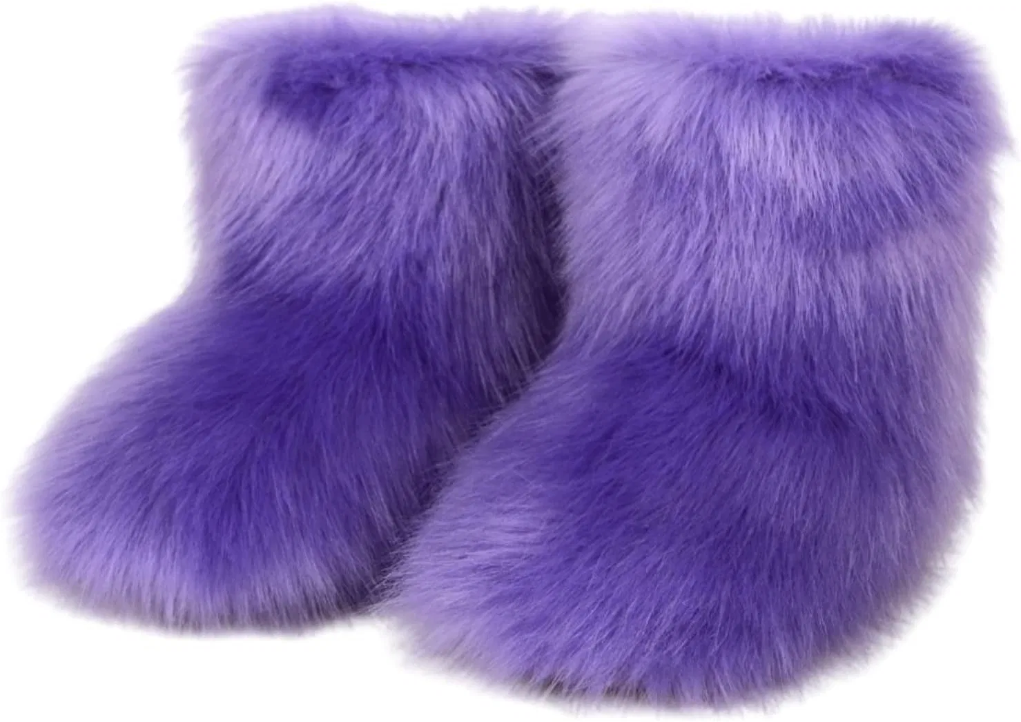 Детские зимние сапоги для девочек с искусственным мехом Urmycos, Dark Purple