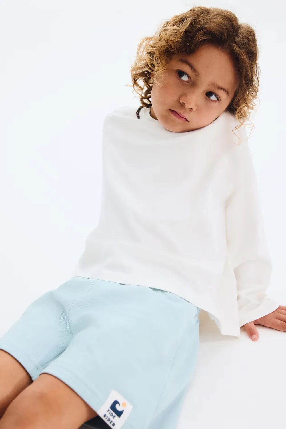 Шорты из хлопчатобумажной ткани, используемой для толстовок H&M, Helltürkis — фото 2