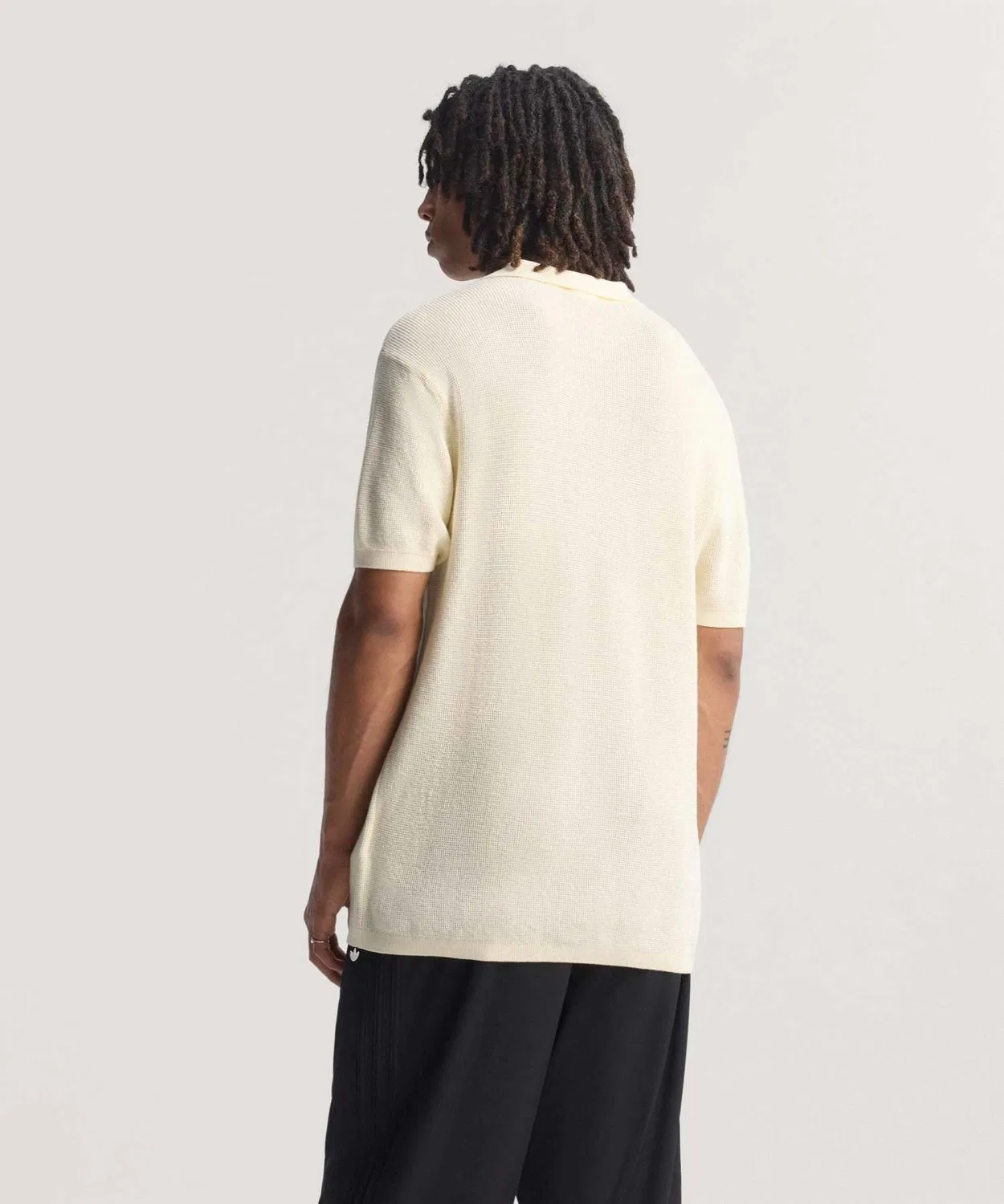 Мужская хлопковая поло с коротким рукавом Adidas Originals, Белый — фото 2