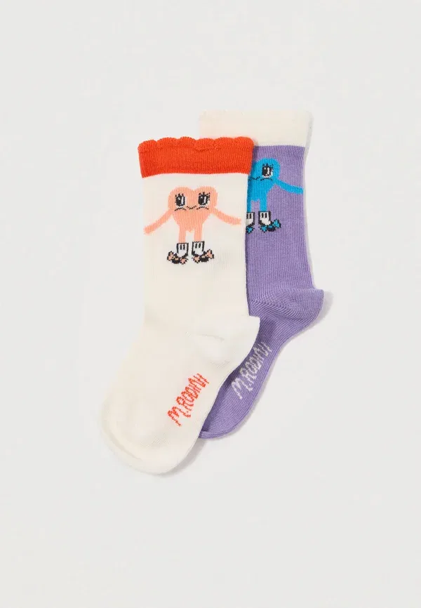 Носки 2-pack Heart in shoes socks, Mini Rodini, Multi-coloured, мультиколор
