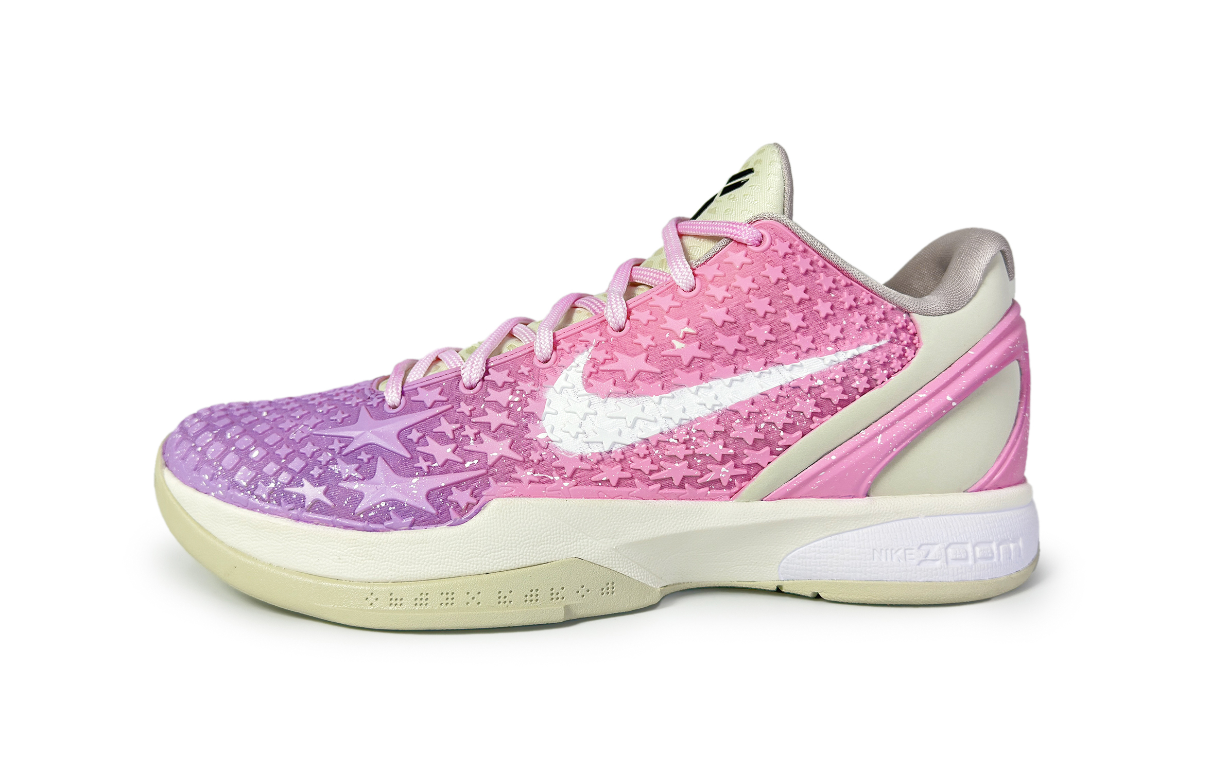 

Nike Баскетбольные кроссовки Zoom Kobe 6 Neon Pink Purple с низким верхом, устойчивые к износу и скольжению, мужские, розовые, фиолетовые