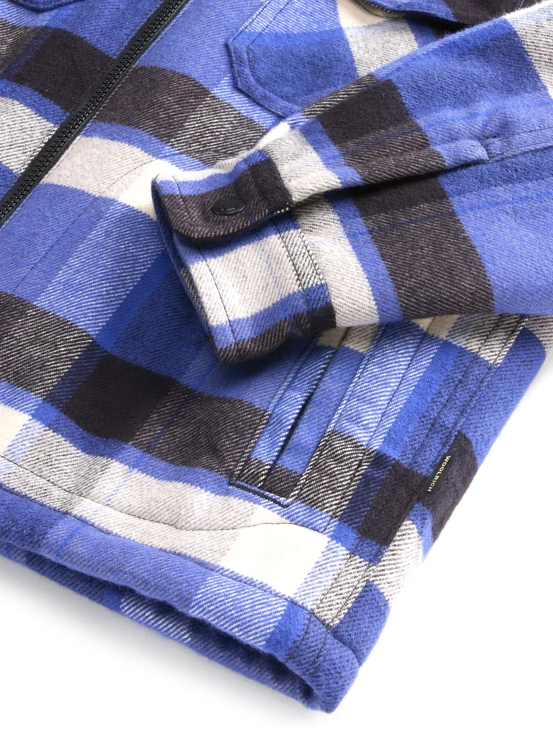 Woolrich Рубашка из фланели в королевском синем цвете — фото 4