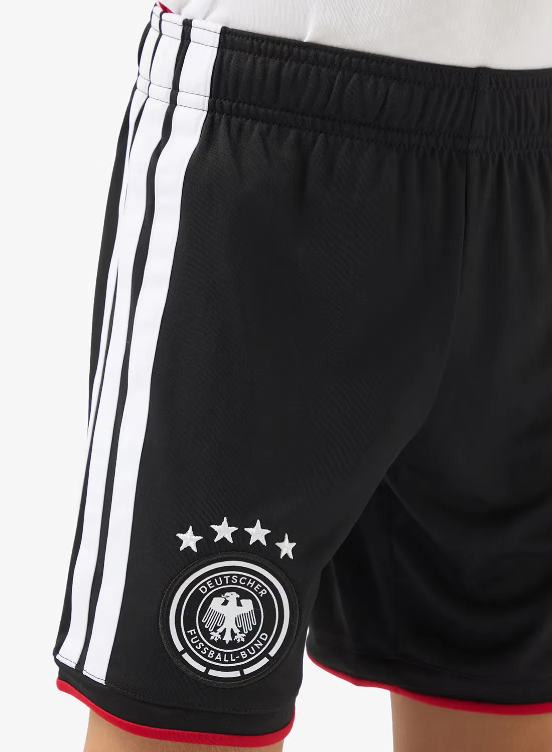 Шорты футбольные с принтом Germany 26 Home Replica Adidas, черный — фото 4