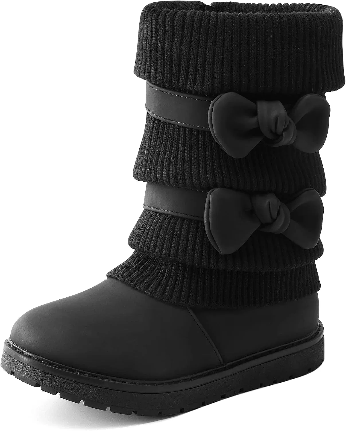 Детские зимние сапоги для девочек DREAM PAIRS, Black