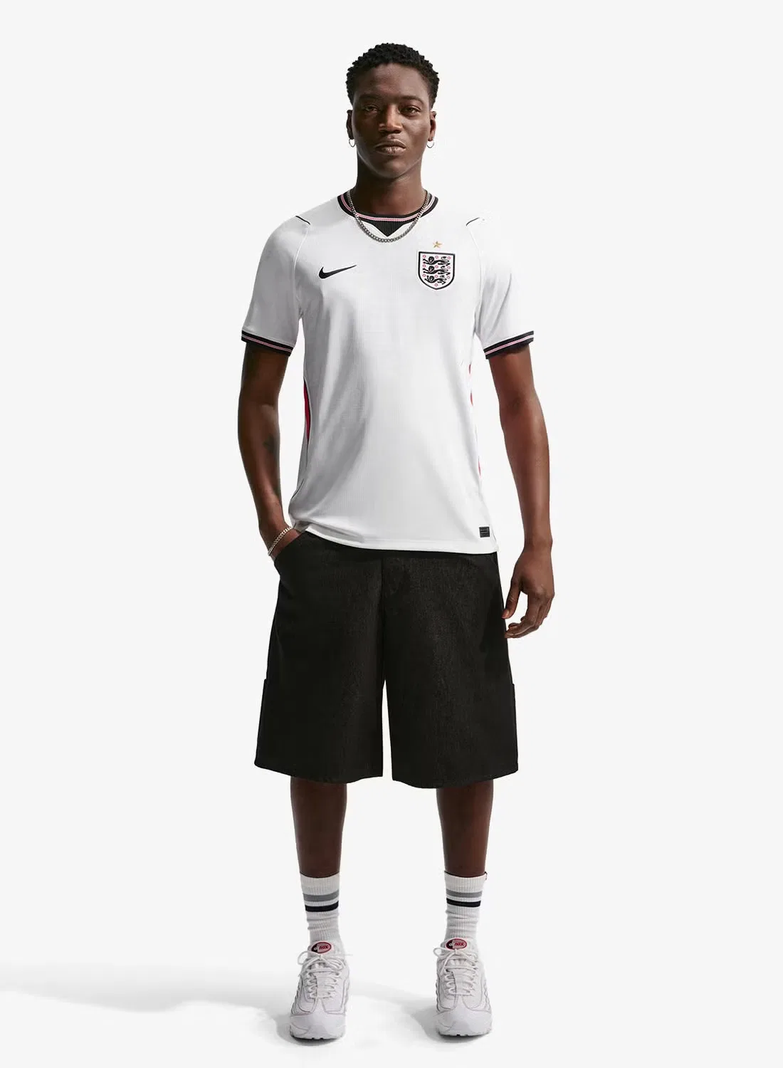 Футболка с принтом England 2026 Nike, белый — фото 3