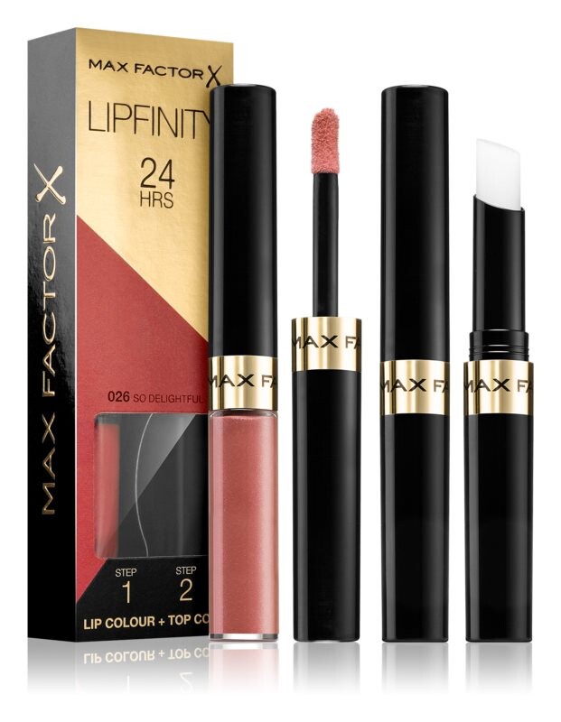 

Стойкая помада с бальзамом Max Factor Lipfinity Lip Colour, оттенок 026 So Delightful