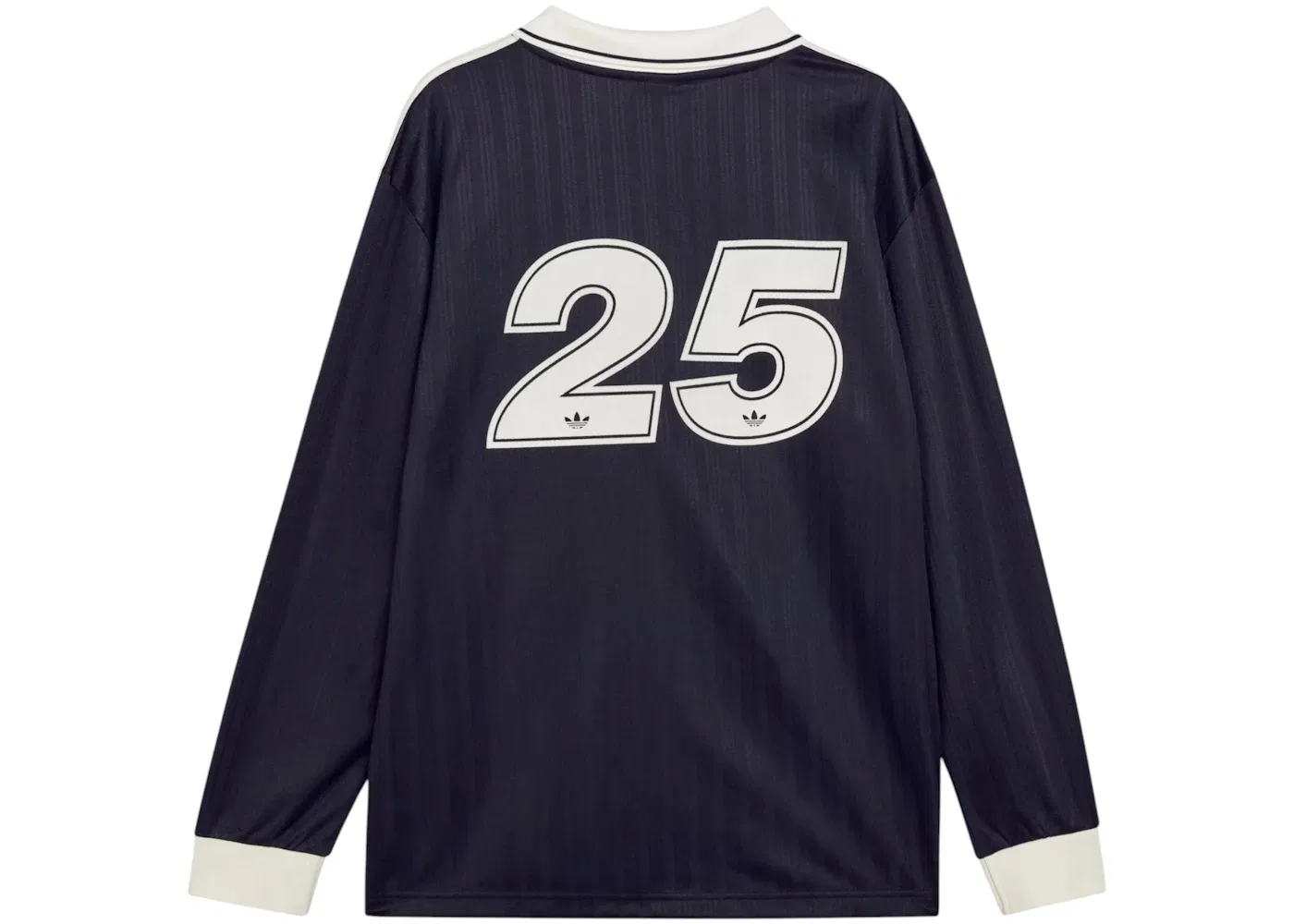Детская футболка с длинным рукавом с принтом Adidas x Oasis Tour Jacquard Stripe L S Jersey, Black/Cream White — фото 2