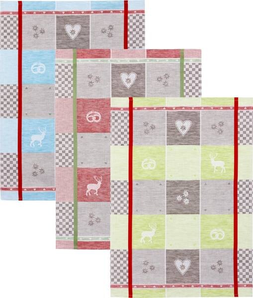

Кухонное полотенце Kracht 3er-Pack 129556, 50x1x70 см цвет blau/rot/grün