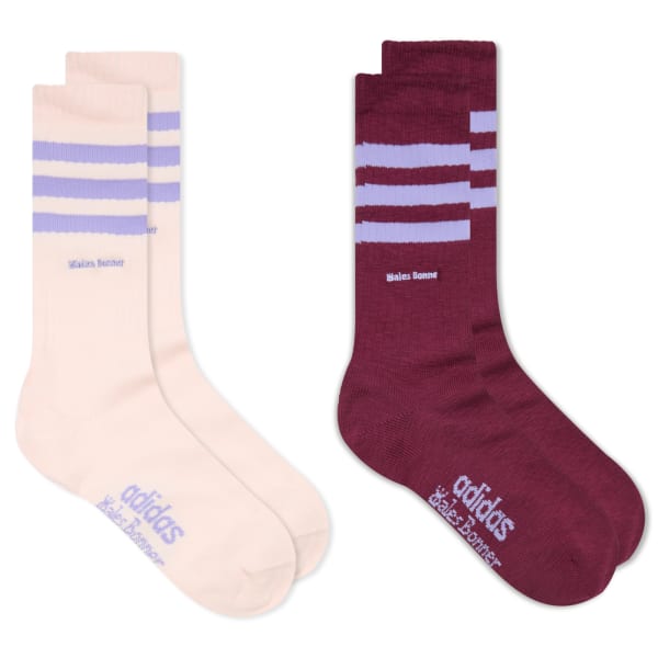 

Adidas X wales bonner 3s носки, Maroon & Wonder Quartz