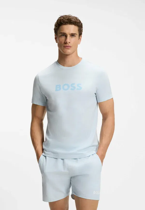Футболка с принтом Boss, синий
