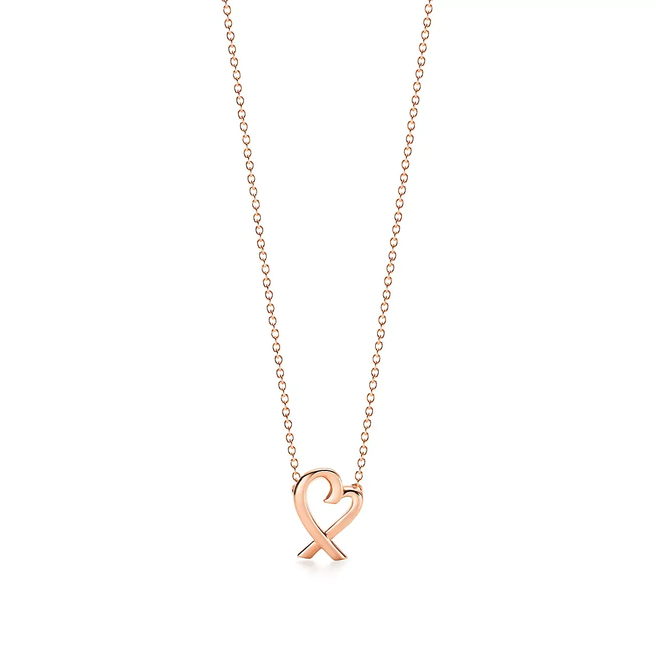 

Колье Tiffany & Co. x Paloma Picasso Loving Heart, розовое золото