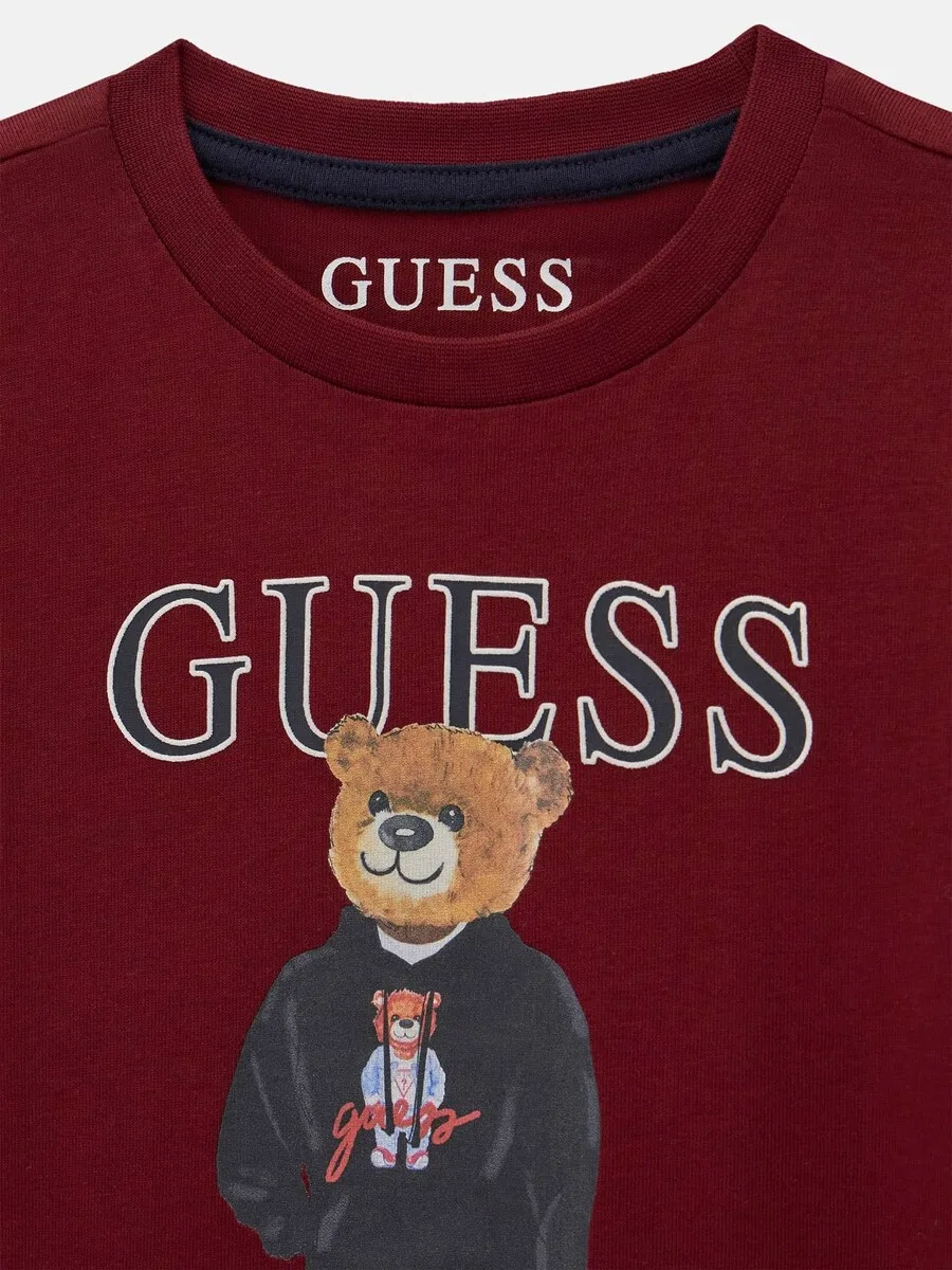 Рубашка GUESS стандартного кроя, темно-красная — фото 2