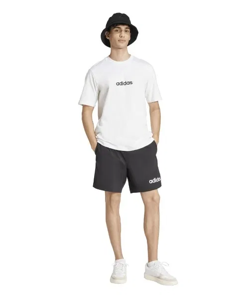 Мужская футболка с длинным рукавомEssentials Linear Single Jersey Adidas, Белый — фото 3
