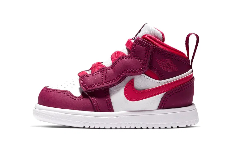 Детские кроссовки для малышей с высоким верхом Air 1 Mid Alt Jordan, Rose Red