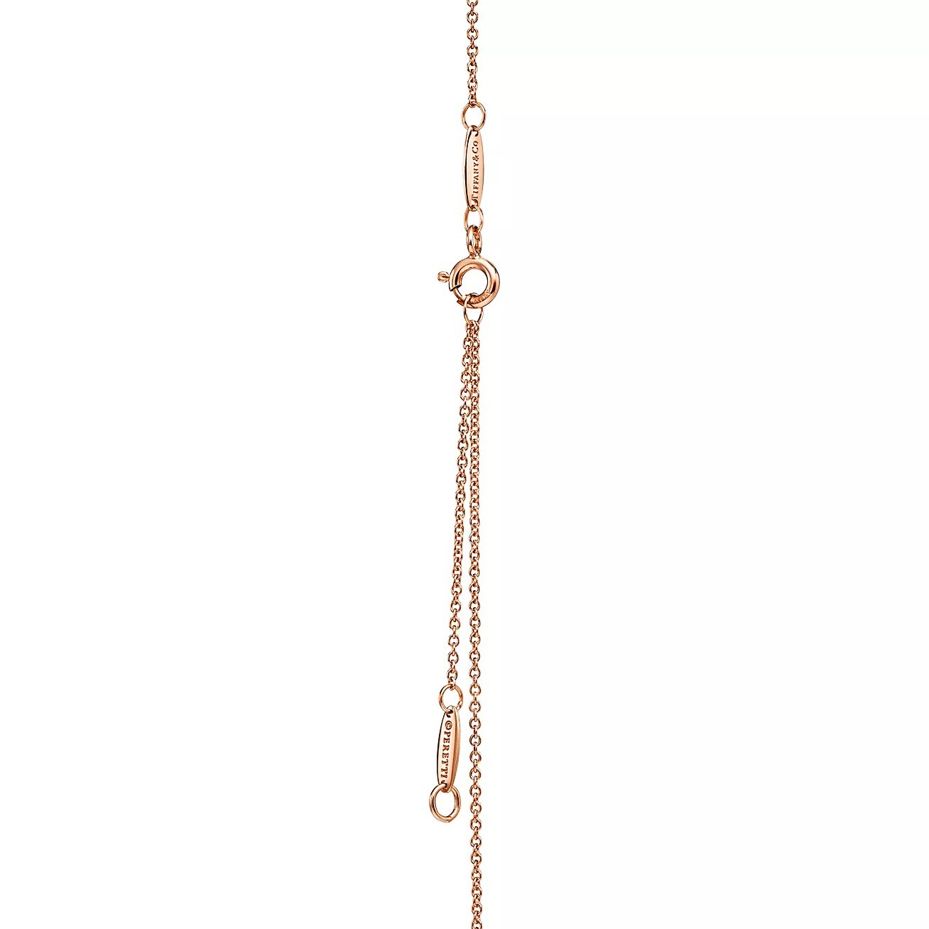 Подвеска Tiffany & Co. Open Heart, розовое золото/бриллианты — фото 3