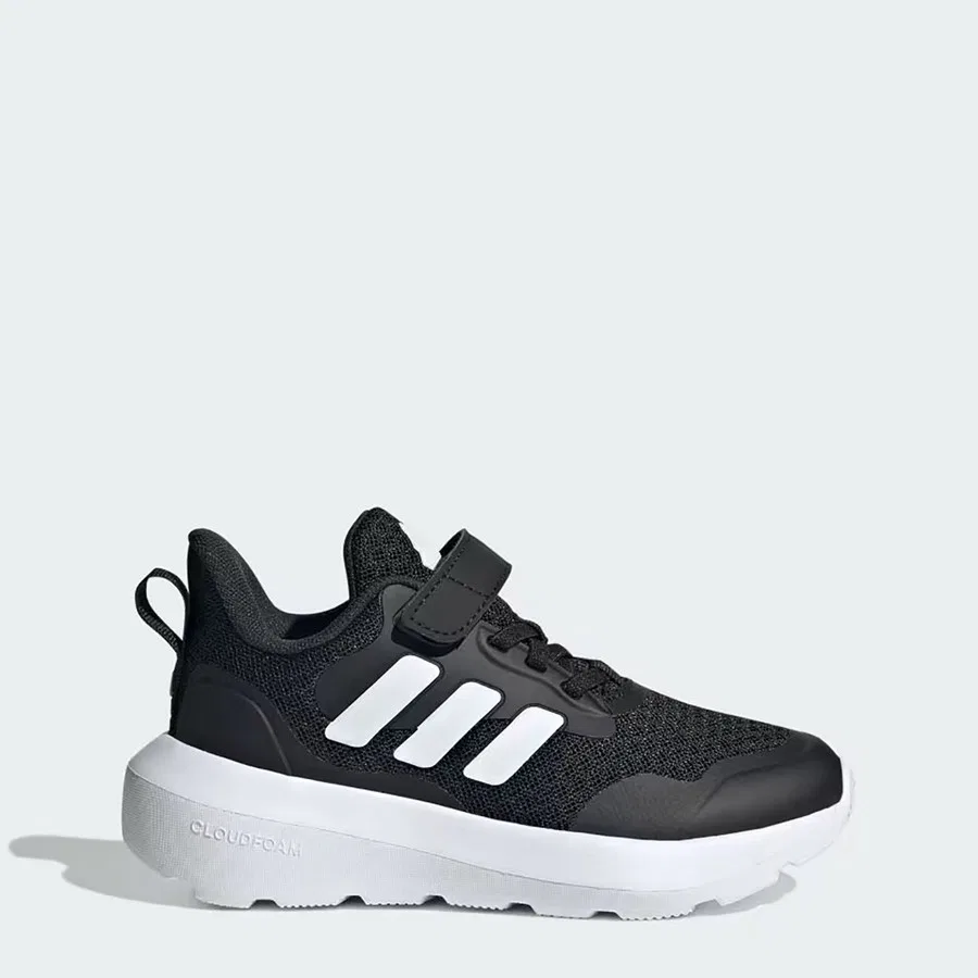 Детские спортивные кроссовки с липучками Fortarun 3.0 Cloudfoam adidas, Черный