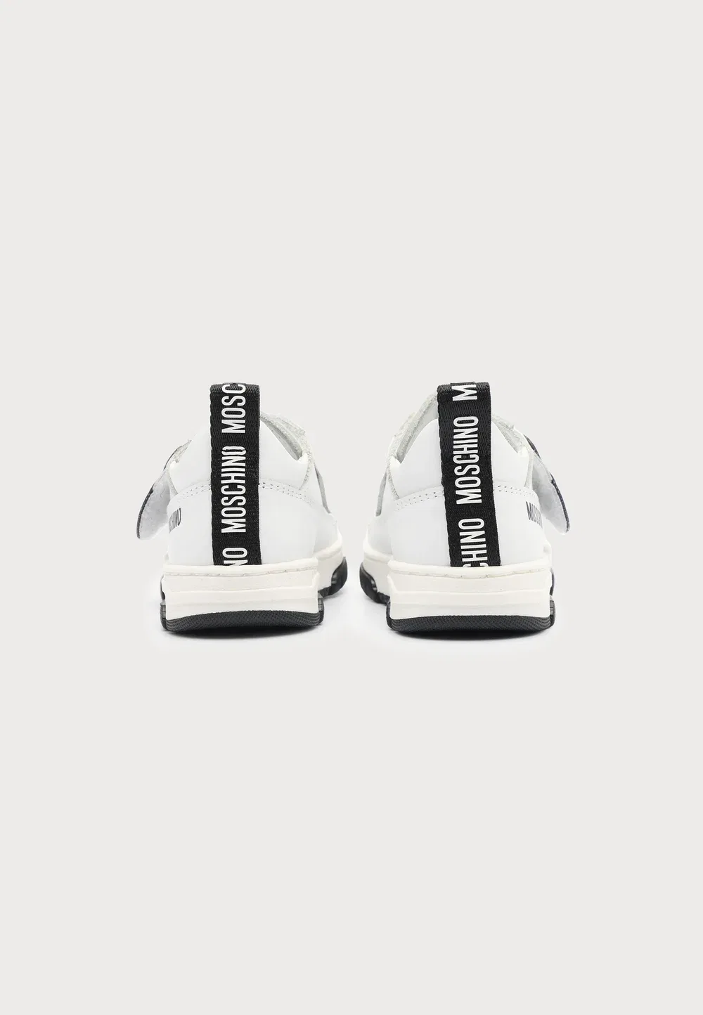 Унисекс - кроссовки Moschino, White/Black — фото 3