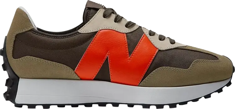

Кроссовки New Balance 327 'True Olive Vibrant Orange', зеленый