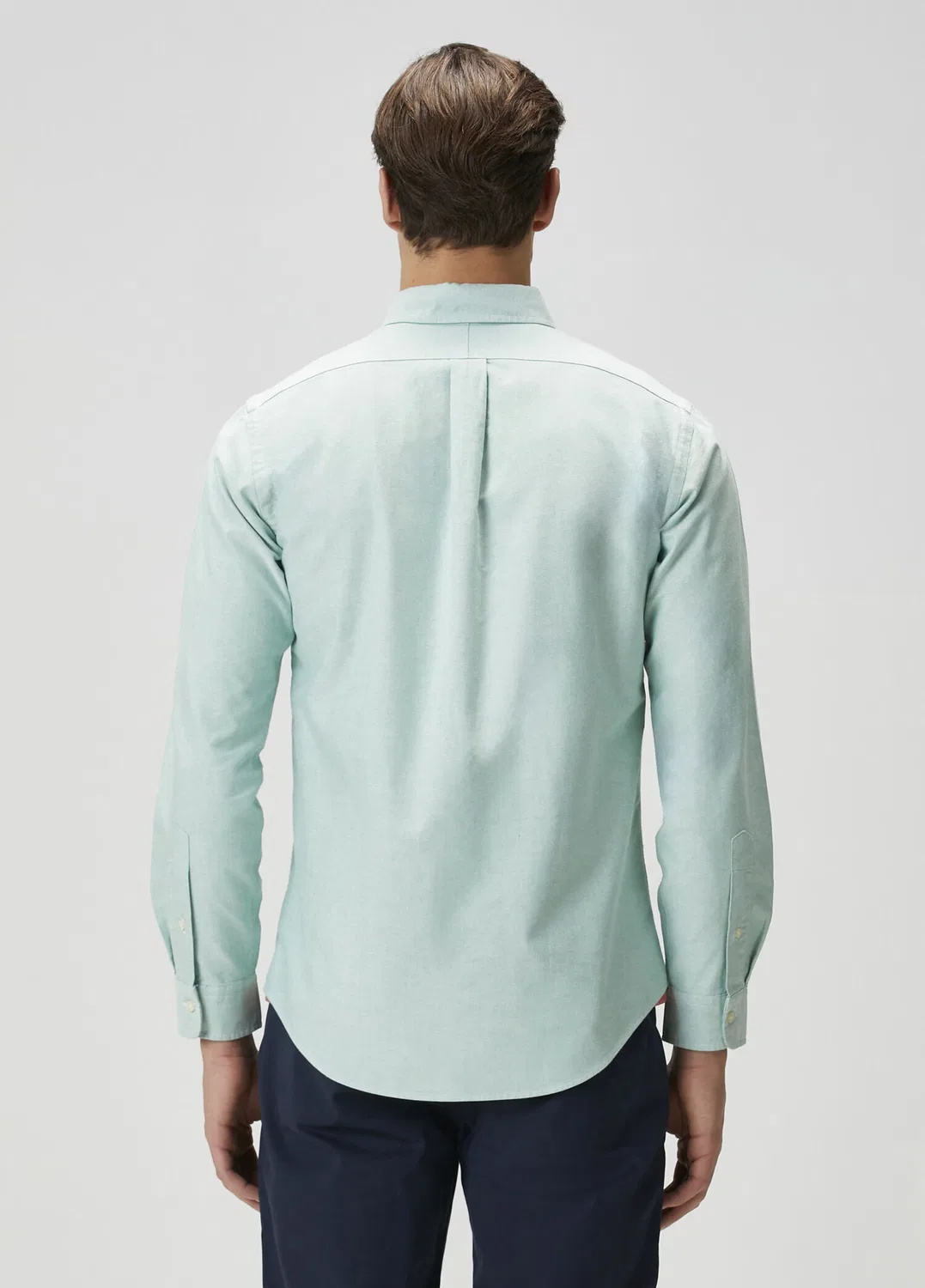 Рубашка Polo Ralph Lauren Custom Slim Fit, green — фото 4