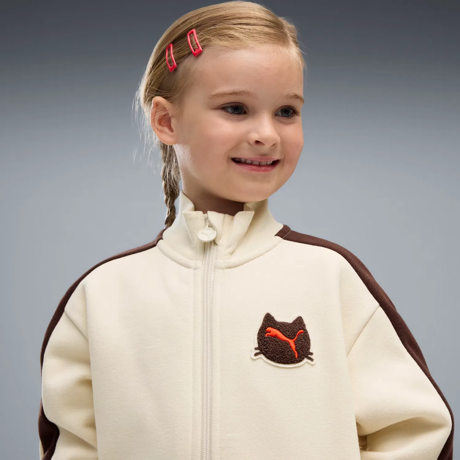 Детская свободная куртка на молнии t7 Imaginary Friend Puma, Alpine Snow — фото 2