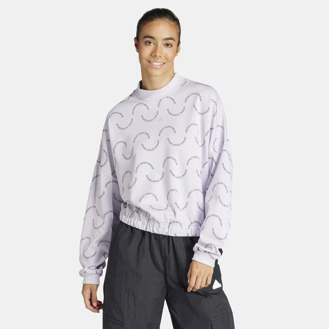 Свитшот с принтом Resort Graphic Adidas, фиолетовый