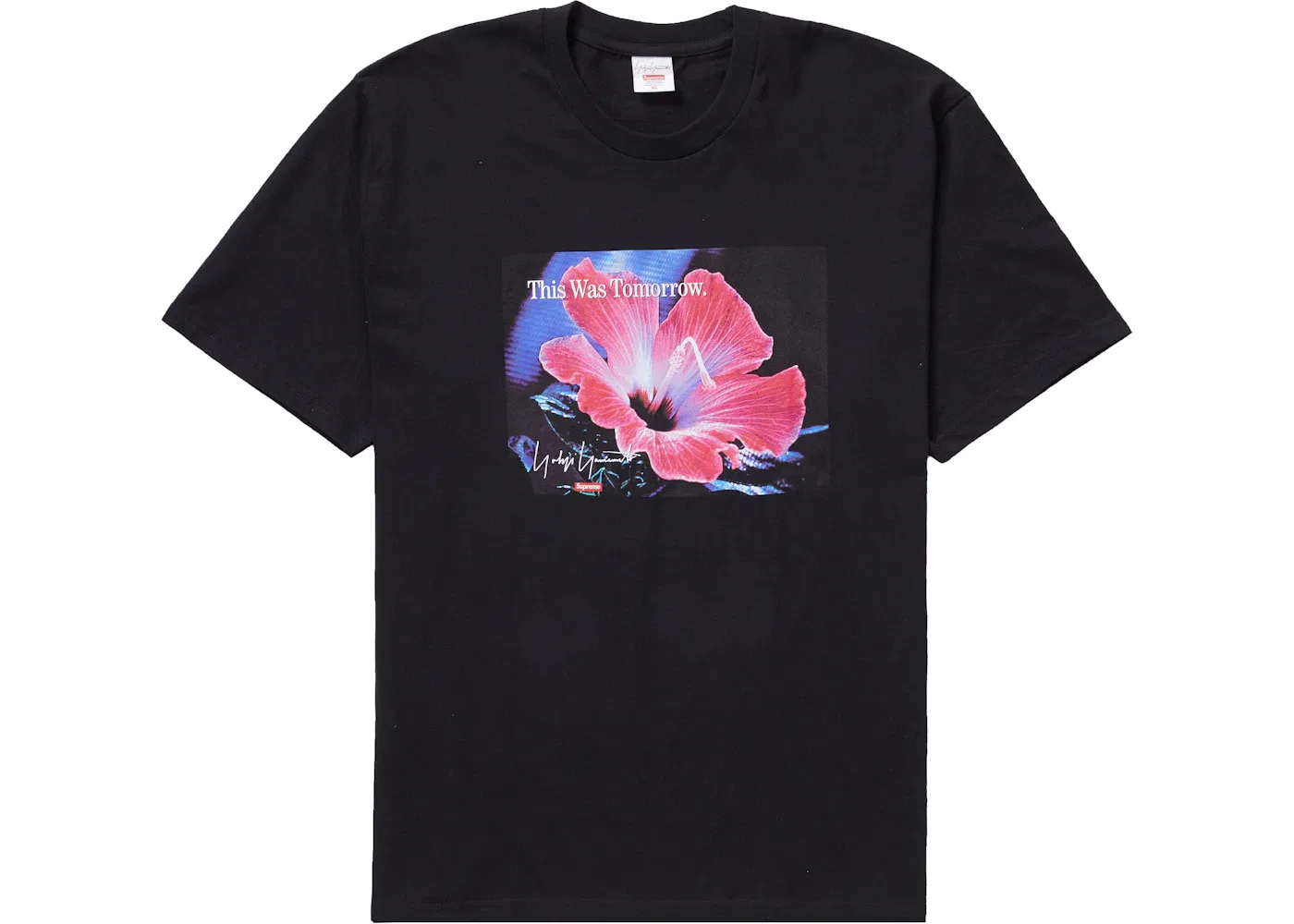 Мужская футболка с принтом Supreme Yohji Yamamoto This Was Tomorrow Tee, Black
