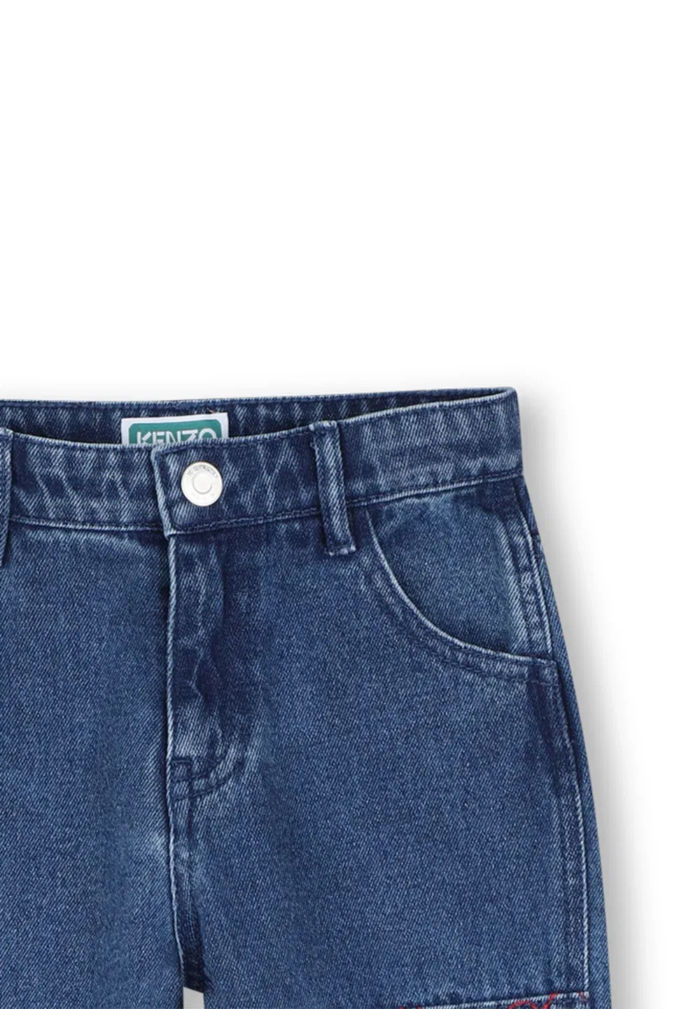 Pantalon en denim - джинсы свободного кроя Kenzo Kids, Dble Stone Brossage — фото 3