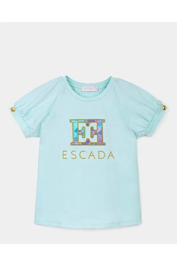 Детская футболка с коротким рукавом Escada, Turquoise