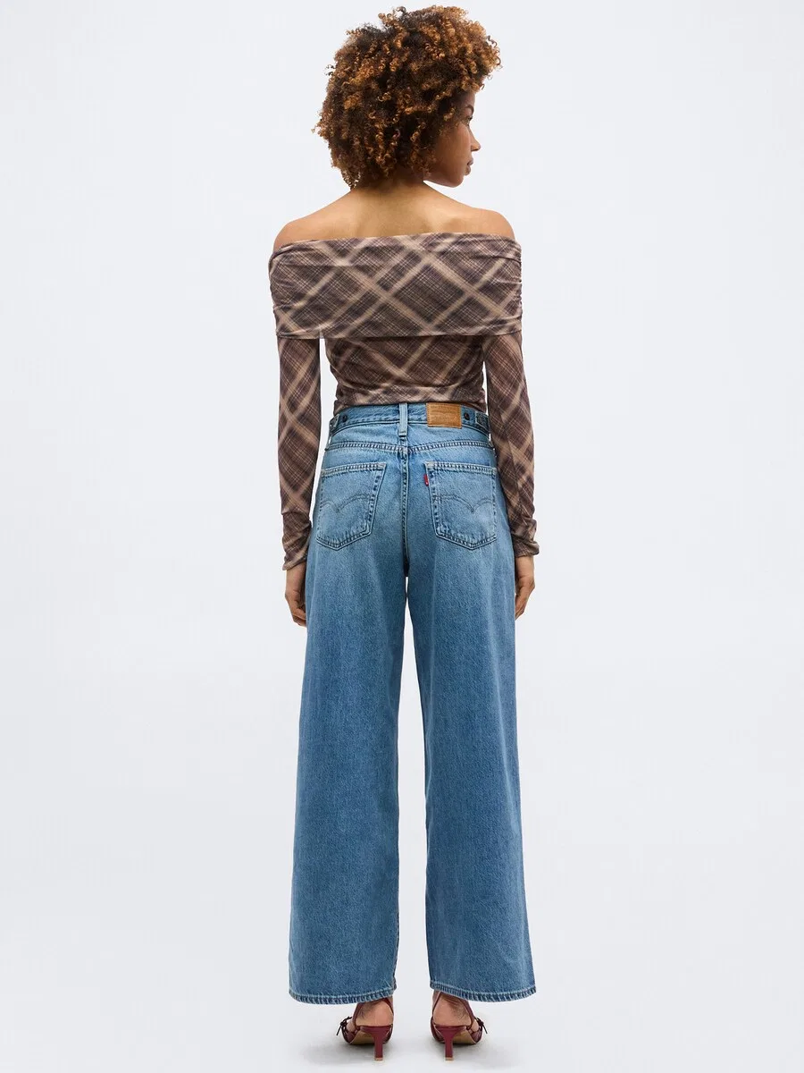 Джинсы LEVI'S Wide leg Jeans 'CINCH WIDE LEG' синего цвета — фото 3