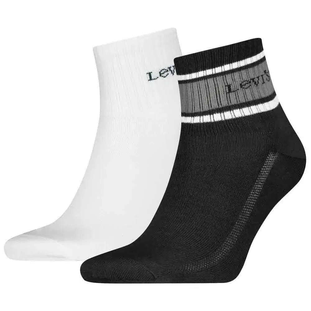 Женские носки с укрепленной пяткой и мыском Levi's, Black