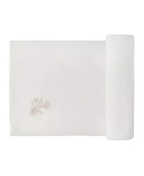 Детский комплект с цветочным принтом Take Me Home Set Ely'S & Co., Ivory/Rosegold — фото 2