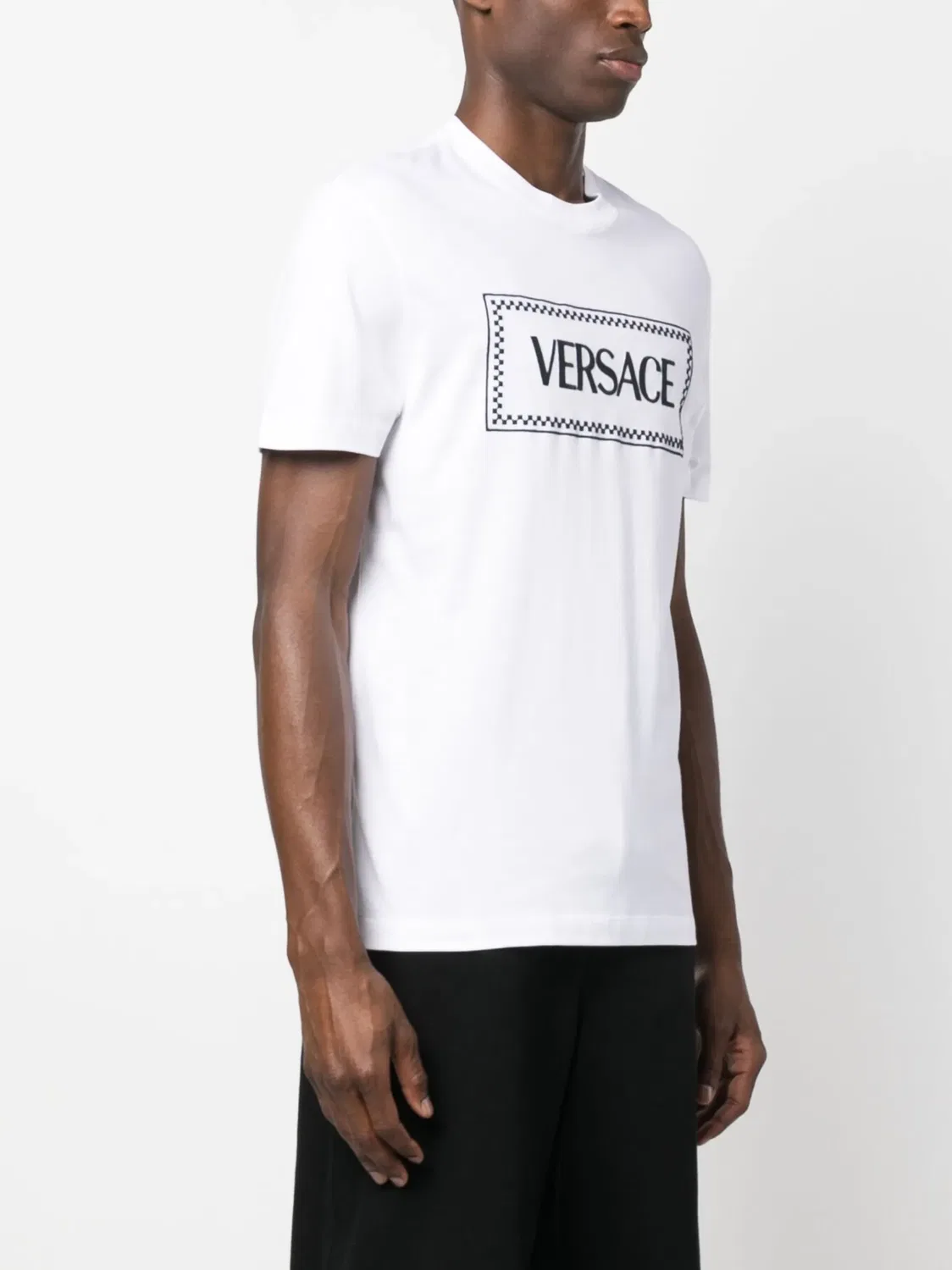 Versace Футболка 90s Logo белая — фото 4