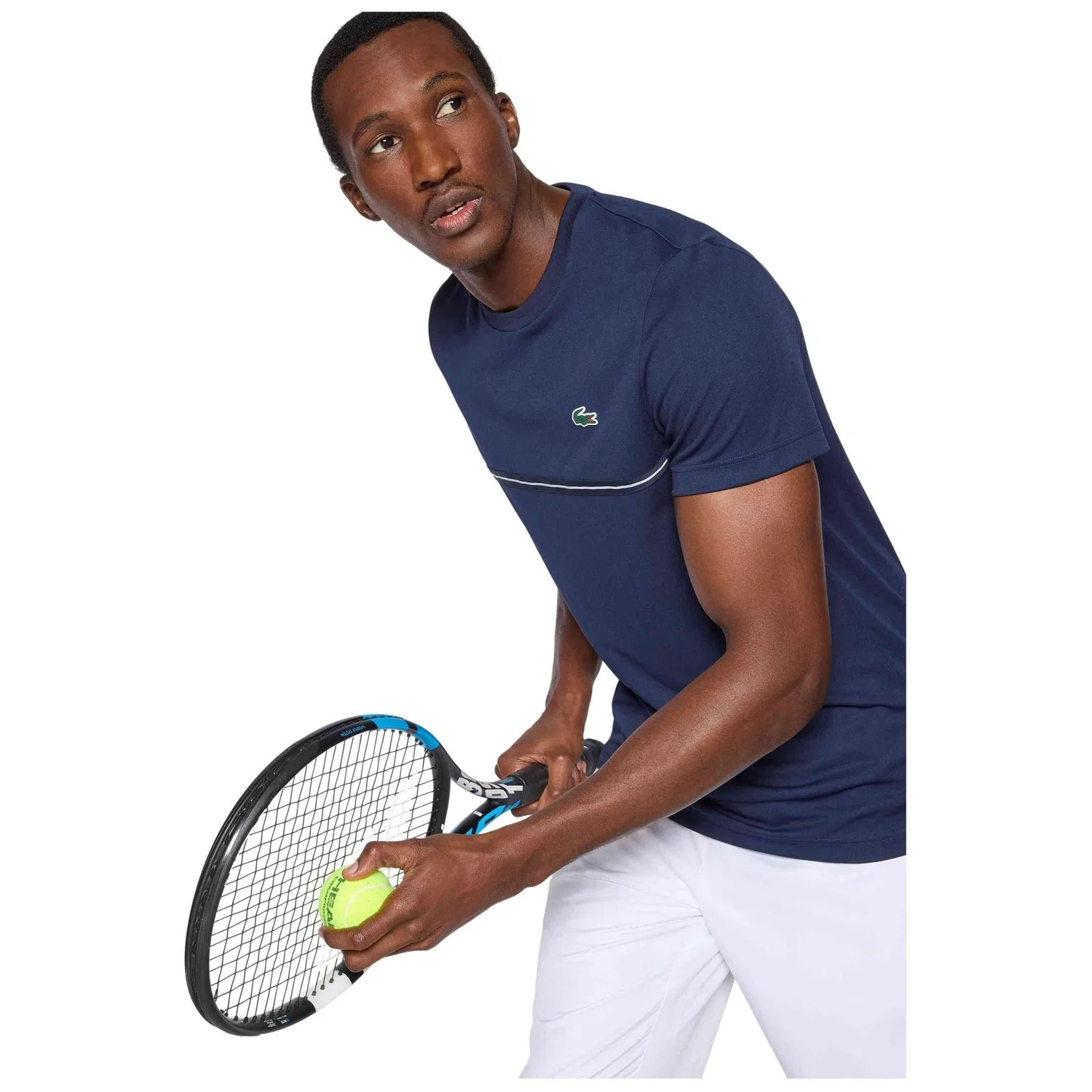Мужская футболка с коротким рукавом Lacoste TH0173166, Цвет BLAU — фото 4