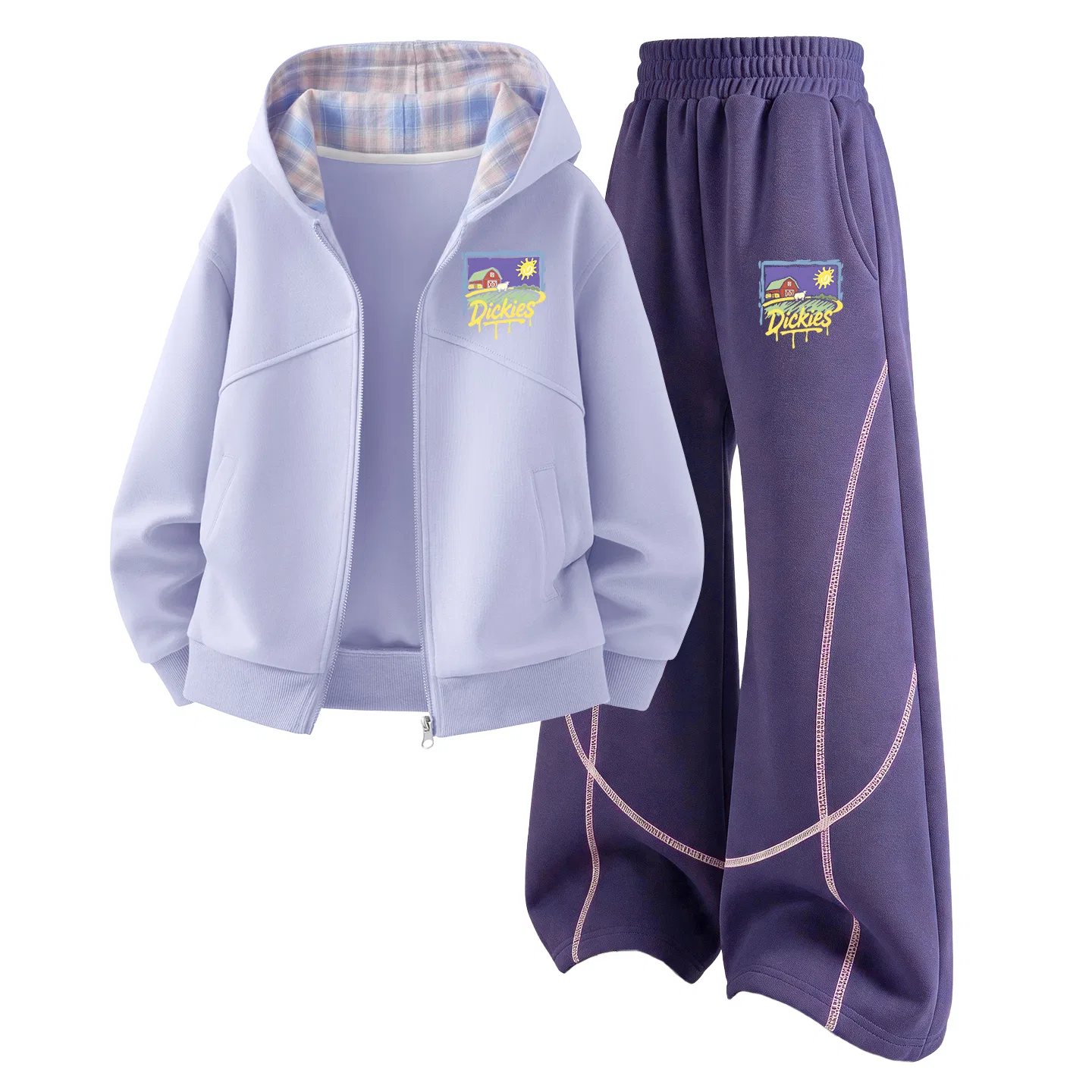 Детский комплект из худи и брюк с принтом Suno Art K Twilight Mountain Purple+Suno Art K Berry Purple, Dickies, Purple