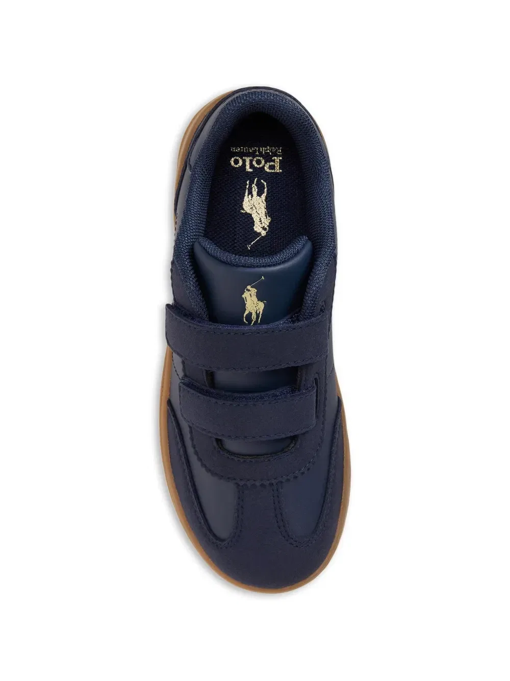 Кроссовки с застежкой на крючок Polo Ralph Lauren Kids, синий — фото 3