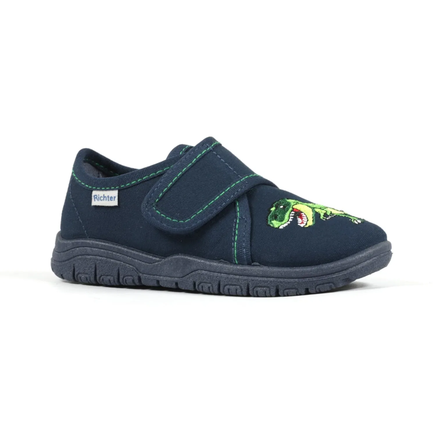 Детские тапочки с динозавром Richter, Navy Blue Dino