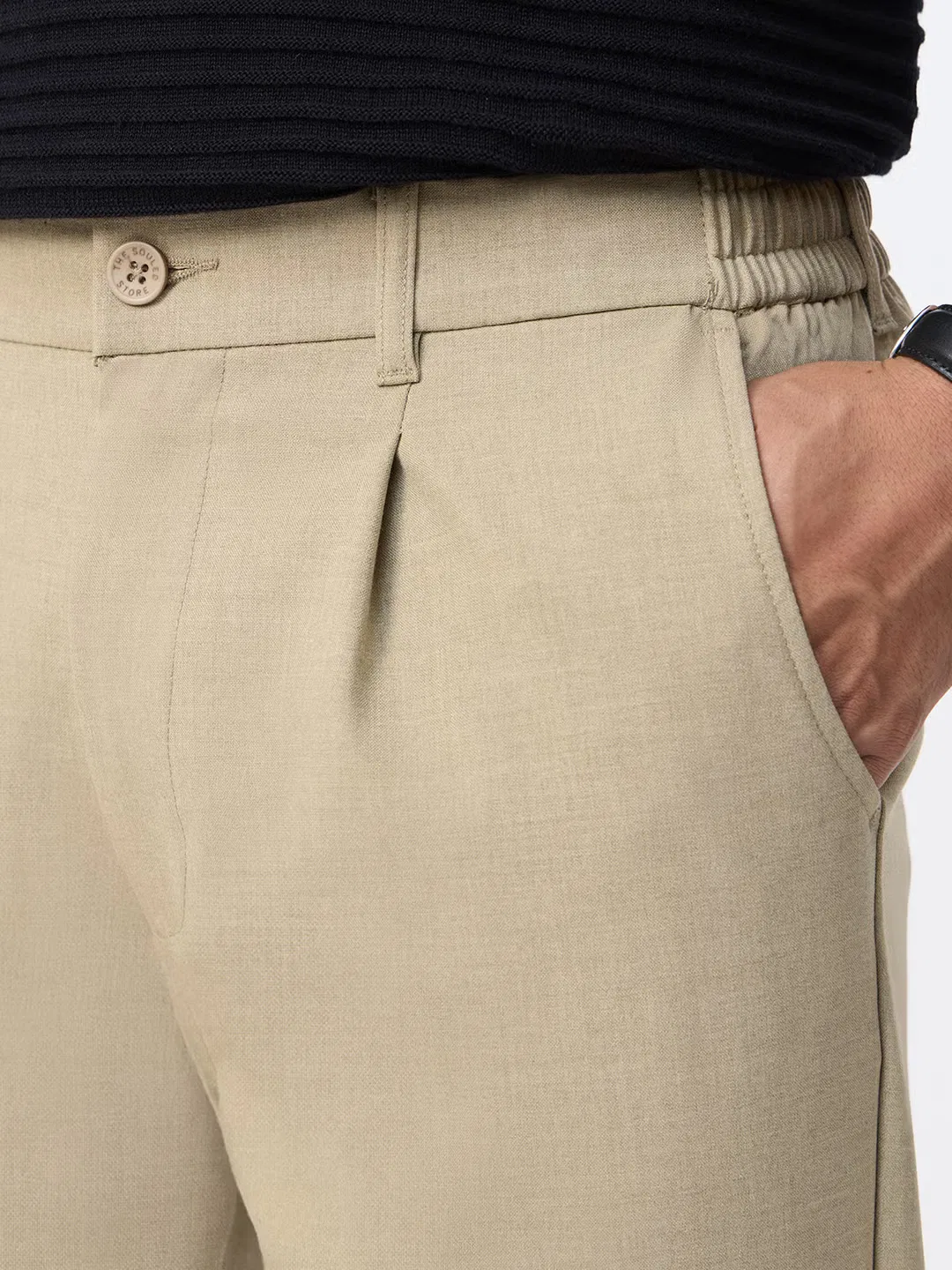 Брюки прямые из поливискозы с 4-way стрейч The Souled Store — фото 2