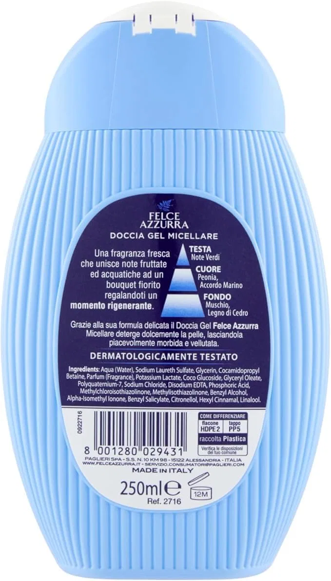 Гель для душа Micellare Shower Gel, Beni Culinari, набор 12 шт, 250 мл — фото 2