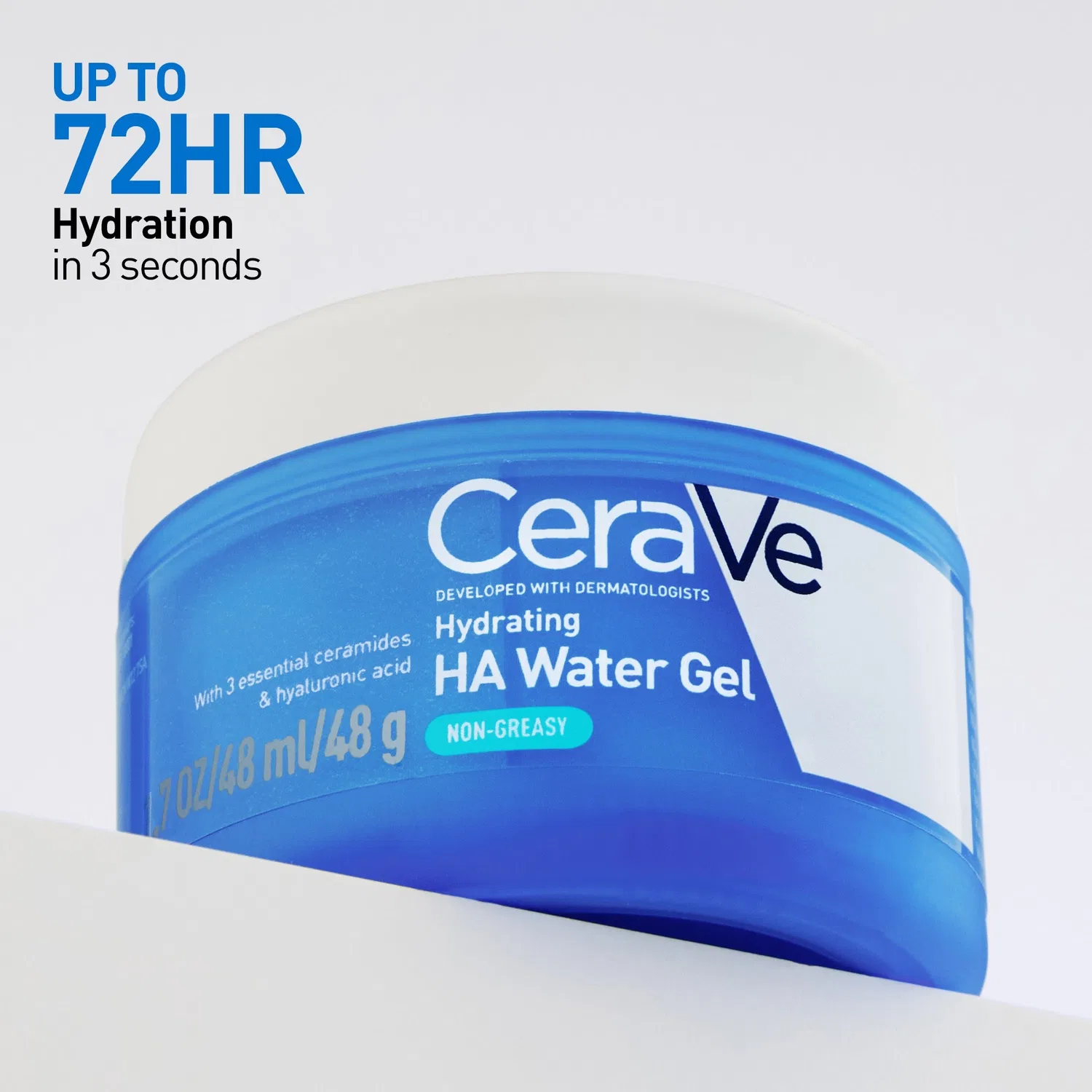 Гель-крем увлажняющий с гиалуроновой кислотой Hydrating Hyaluronic Acid Water Gel, CeraVe, 48 мл — фото 2