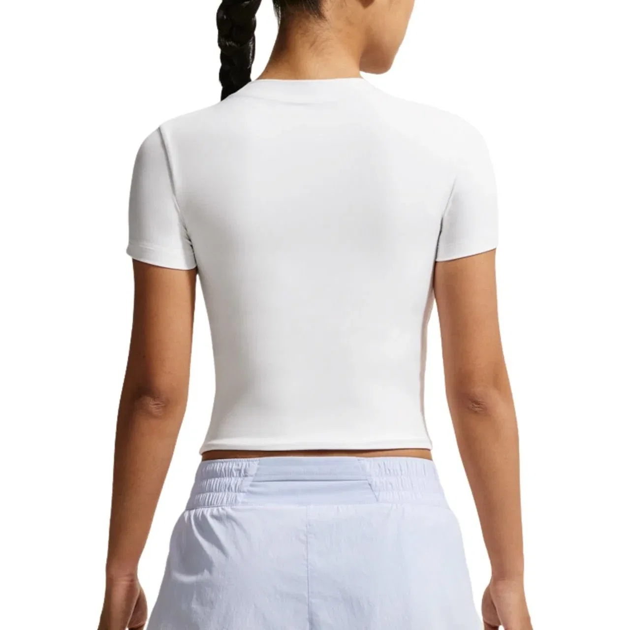 Женский топ для тренировок Dri-FIT Lightly Supported Padded Sports Bra Top 'White' Nike, белый — фото 2