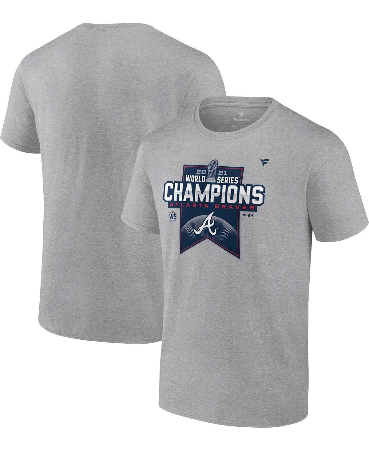 

Мужская футболка atlanta braves 2021 world series champions в раздевалке Fanatics, мульти
