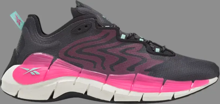 

Кроссовки wmns zig kinetica 2 'black atomic pink' Reebok, черный